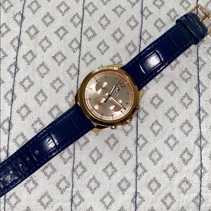 Tommy Hilfiger goldrose watch navy blue band✨